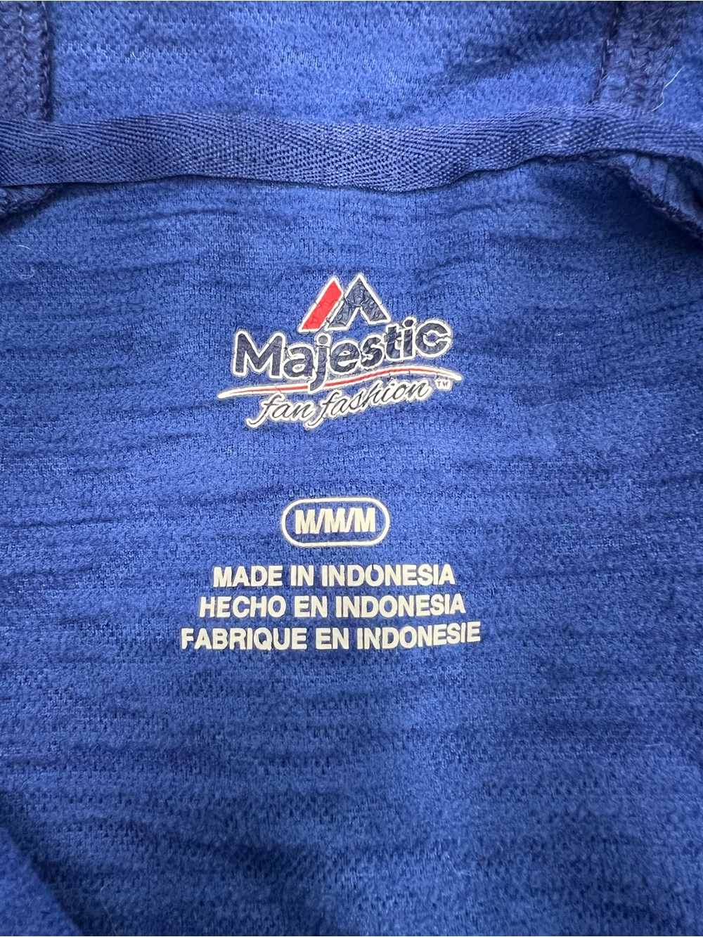 Los Angeles Dodgers Hoodie Mens Medium Blue World Series 2017 MLB Majestic - Picture 6 of 6